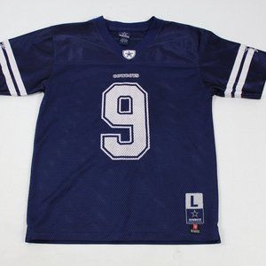 Tony Romo #9 Dallas Cowboys Blue Jersey Youth Large Star QB NFL